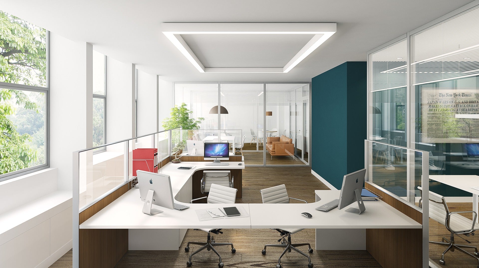 Yuji-Lighting SunWave series office lighting