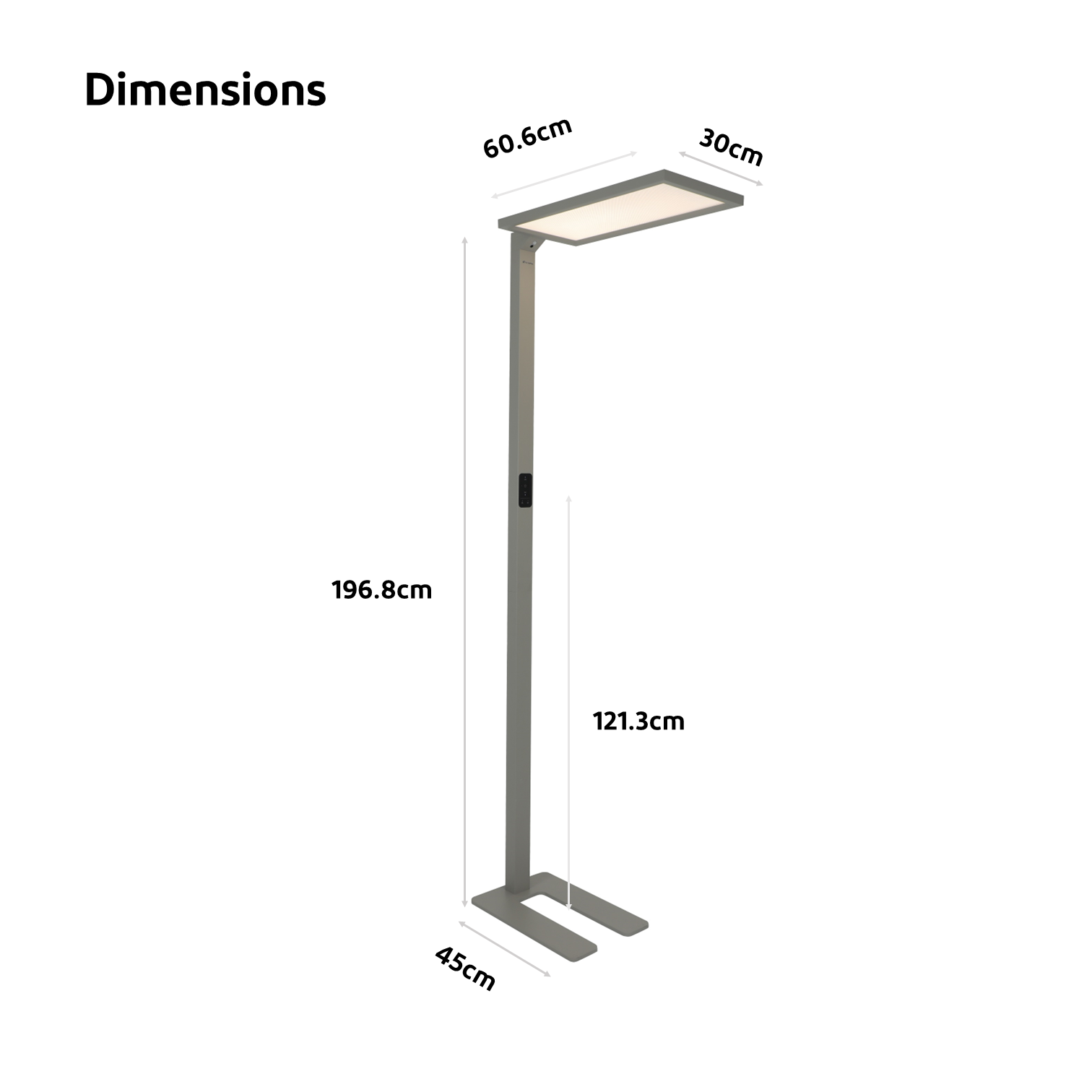 floor light dimensions